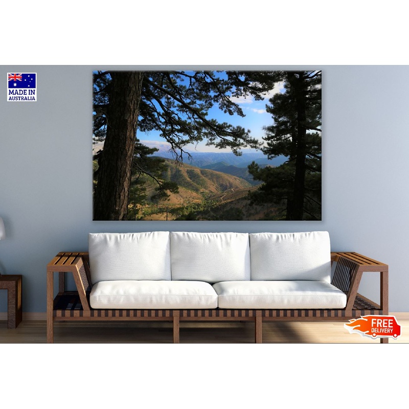 Trees and Mountain Forest Photograph Print 100% Australian Made