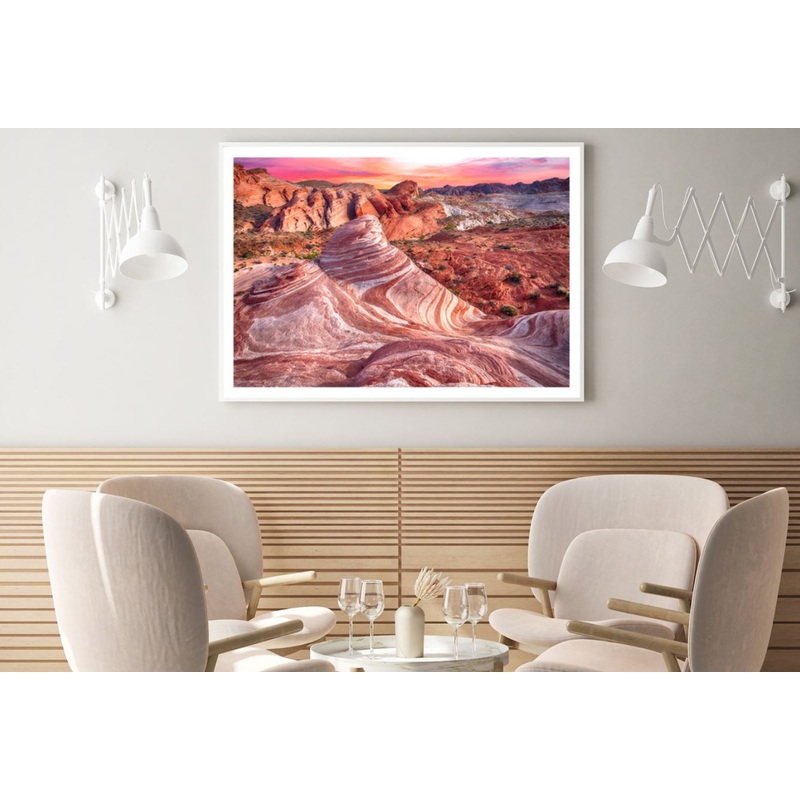 Valley Mountains Sunset Scenery Home Decor Premium Quality Poster Print Choose Your Sizes