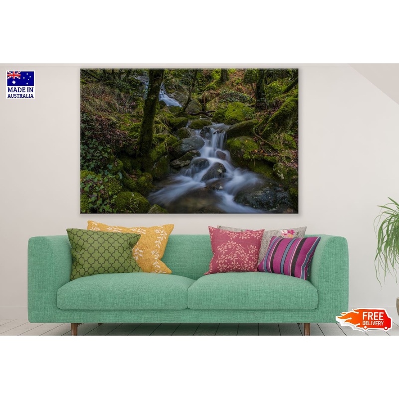 Water Cascades on the Mountain Creek Photograph Print 100% Australian Made