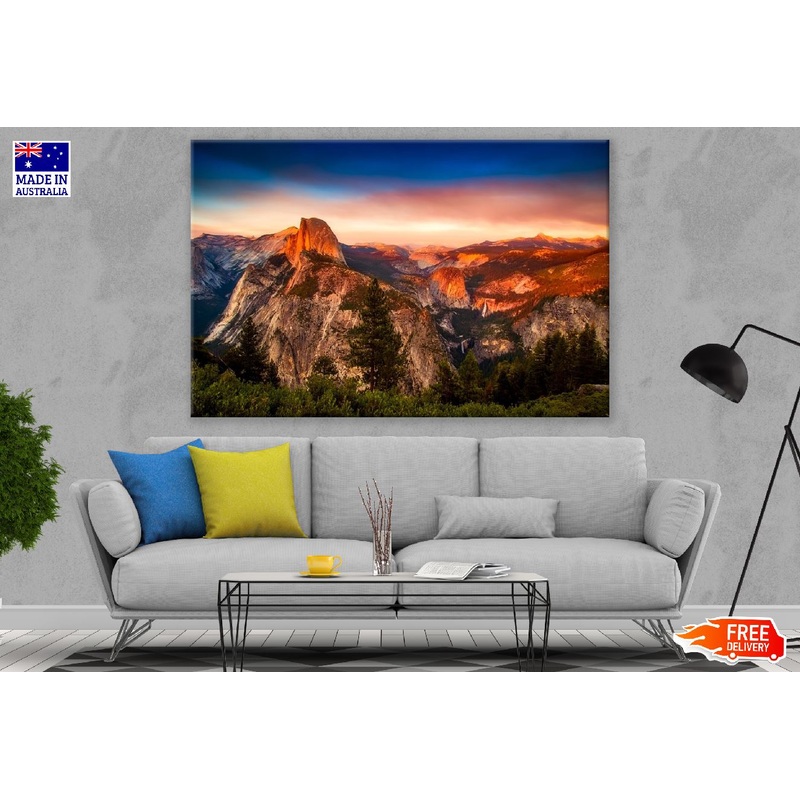 Yosemite National Park California At Sunset Photograph Print 100% Australian Made