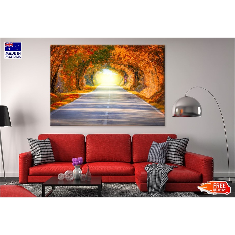Autumn Fall Road Landscape View Photograph Print 100% Australian Made