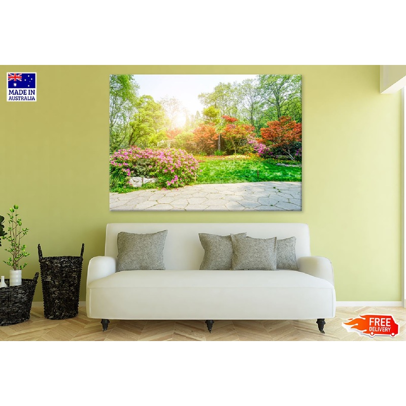 Autumn Garden Footpathway View Photograph Print 100% Australian Made