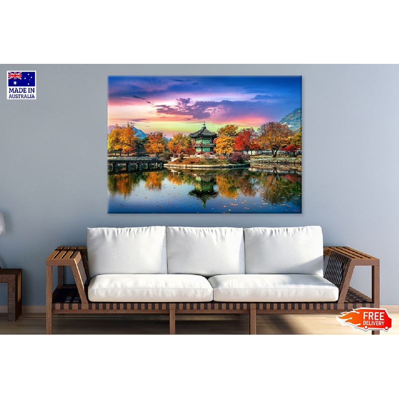 Autumn Trees in Gyeongbokgung Palace South Korea Print 100% Australian Made