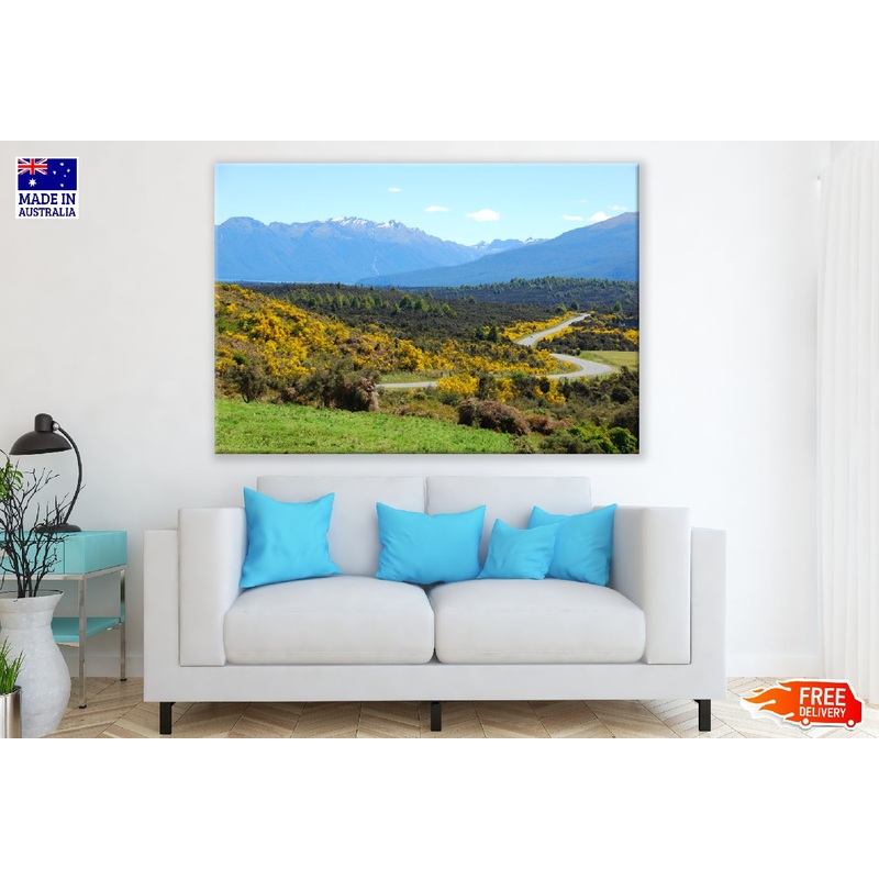Autumn Trees & Mountain Scenery Print 100% Australian Made