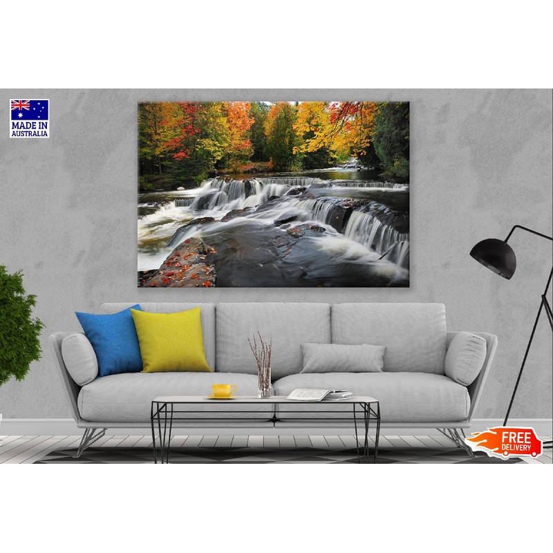 Upper Peninsula Waterfalls View Print 100% Australian Made