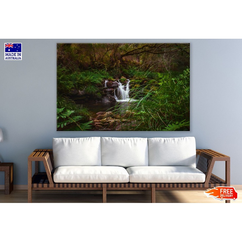 Waterfall & Nature Trees Photograph Print 100% Australian Made