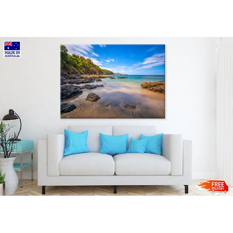 Waves on Rocks View in Playa Ocotal Print 100% Australian Made