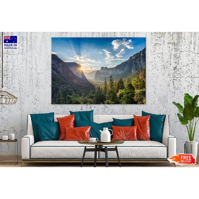 Yosemite National Park Sunrise Scenery Photograph Print 100% Australian Made