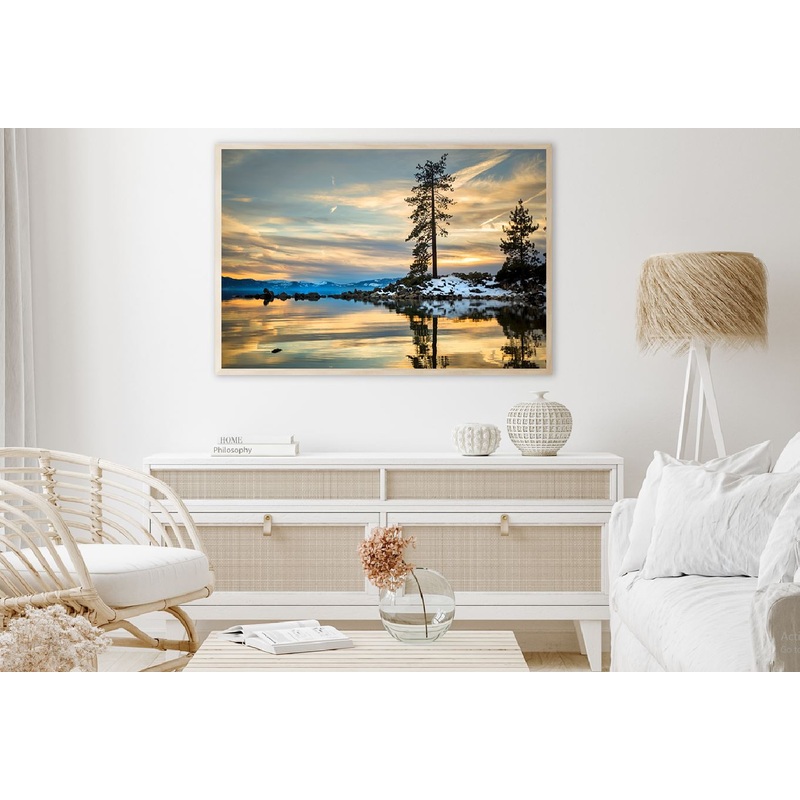 Sunrise In The Bog Landscape View Scenery Home Decor Premium Quality Poster Print Choose Your Sizes