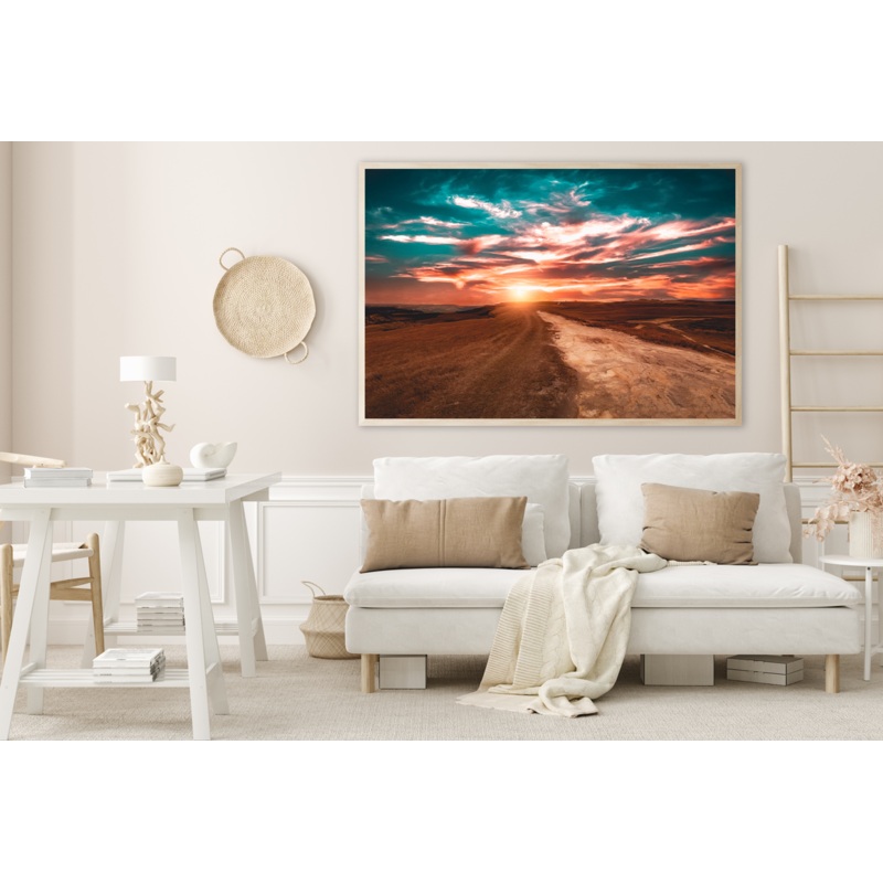 Sunrise Over Moorland in the Winter Home Decor Premium Quality Poster Print Choose Your Sizes
