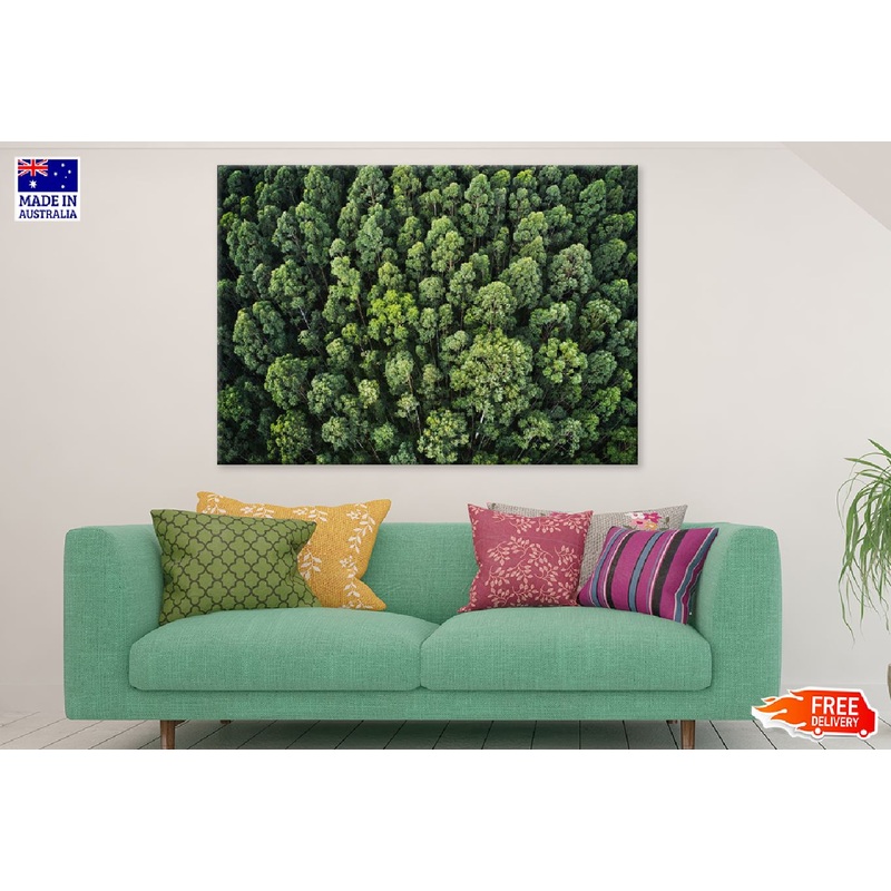 Thick Forest Trees Aerial View Photograph Print 100% Australian Made