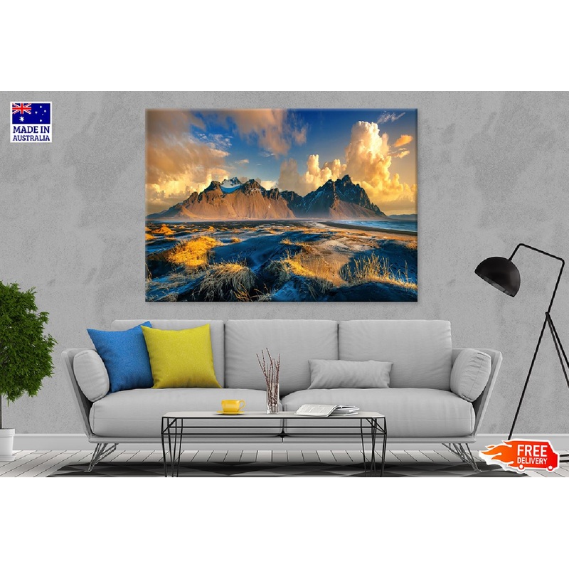 Vestrahorn Mountains Stokksnes Photograph Print 100% Australian Made