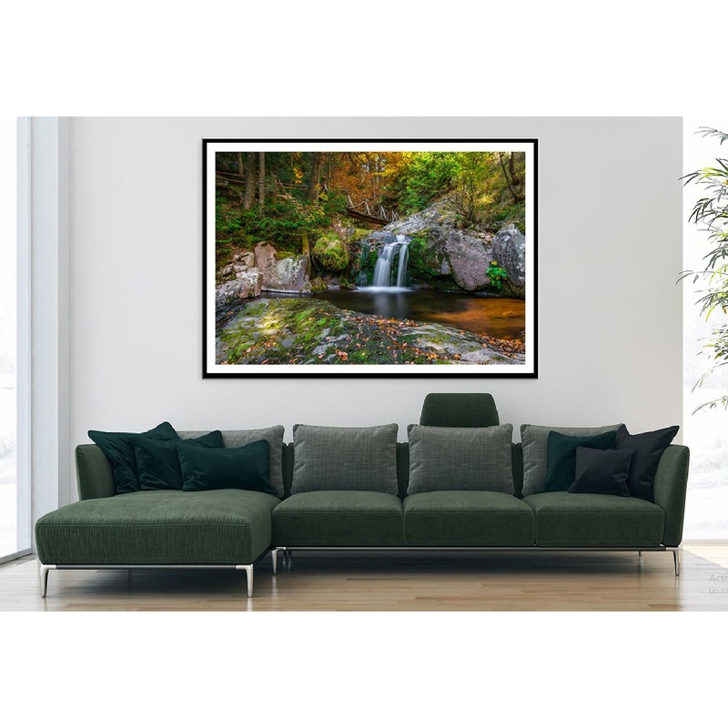 Waterfall Rhodopes Mountain View Photograph Home Decor Premium Quality Poster Print Choose Your Sizes