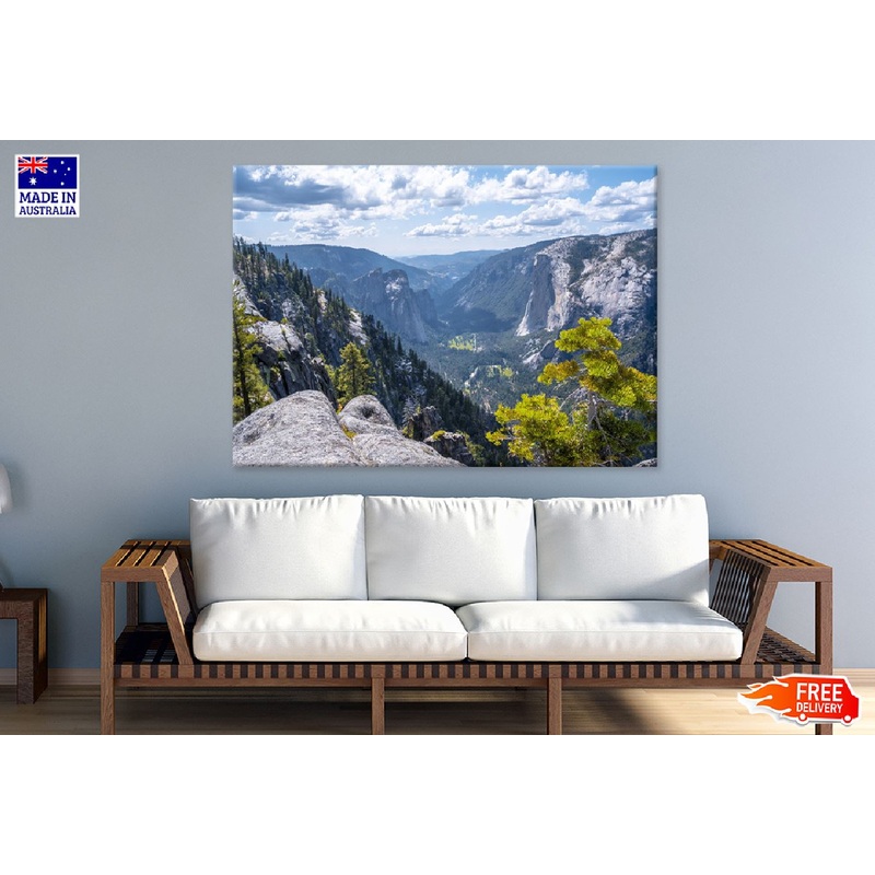 Yosemite Sentinel Dome Aerial Photograph Print 100% Australian Made