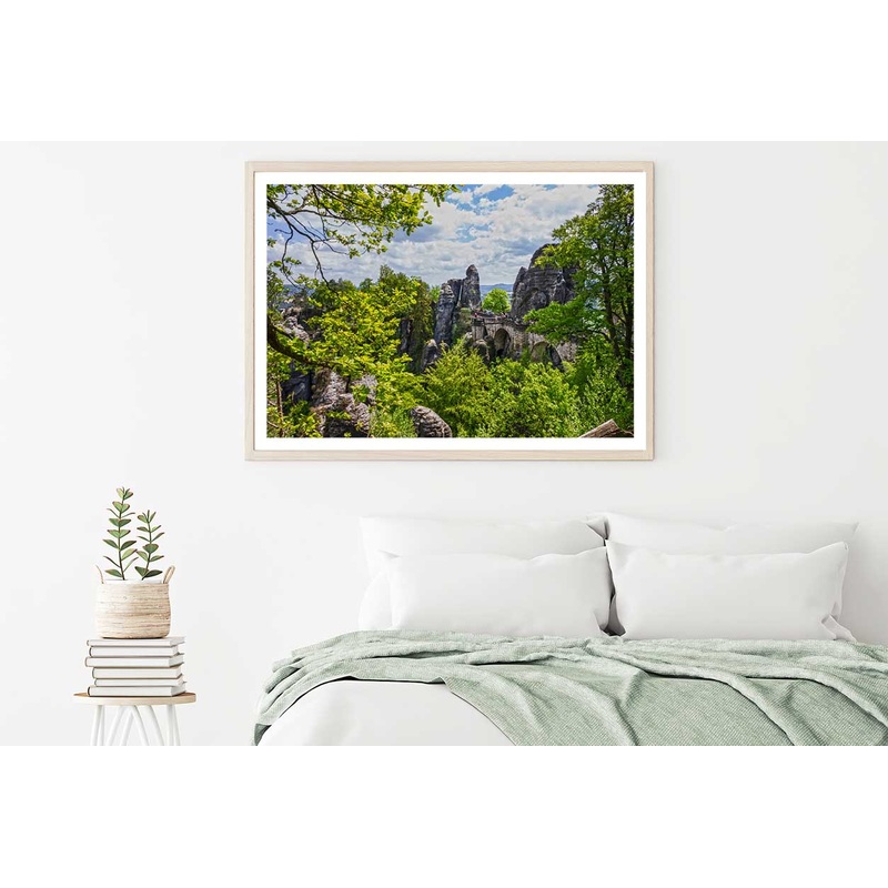 Bastion Bridge View in Saxonian Swiss Home Decor Premium Quality Poster Print Choose Your Sizes