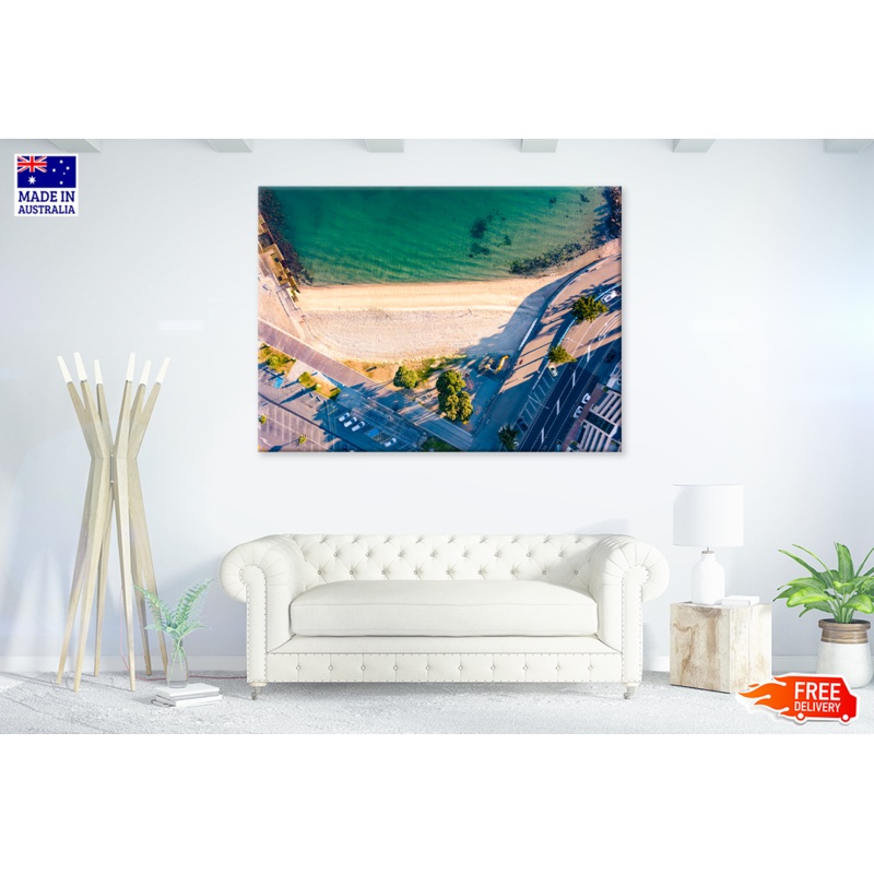 Aerial View of Tropical Beach Photograph Print 100% Australian Made