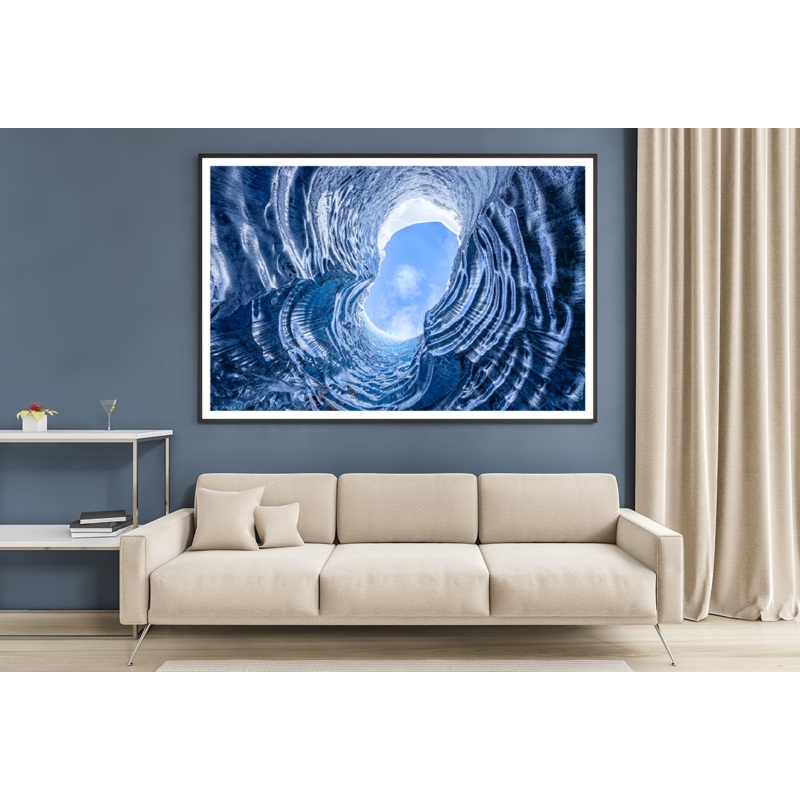 Amazing Glacial Cave View Photograph Home Decor Premium Quality Poster Print Choose Your Sizes