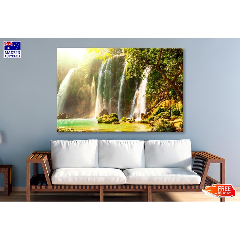 Ban Gioc - Detian Waterfall in Vietnam Wall Art Decor 100% Australian Made