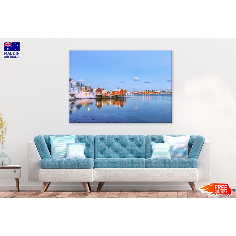 Village & Winter View Photograph Print 100% Australian Made