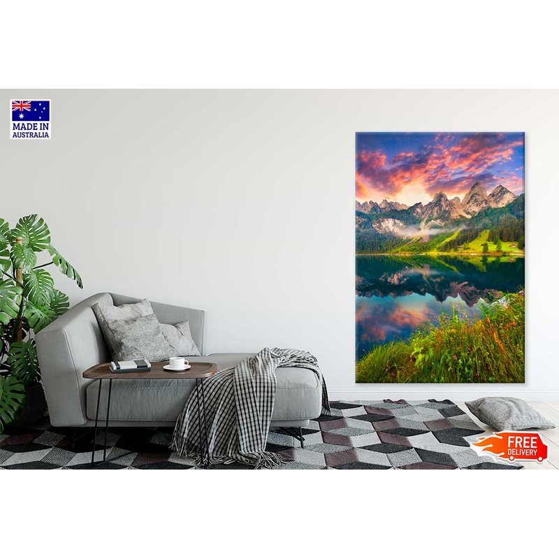 Vorderer Gosausee Lake Sunrise Photograph Print 100% Australian Made