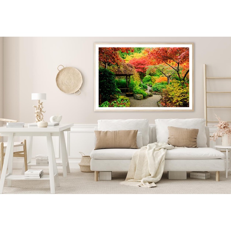 Autumnal Japanese Garden in Victoria Home Decor Premium Quality Poster Print Choose Your Sizes