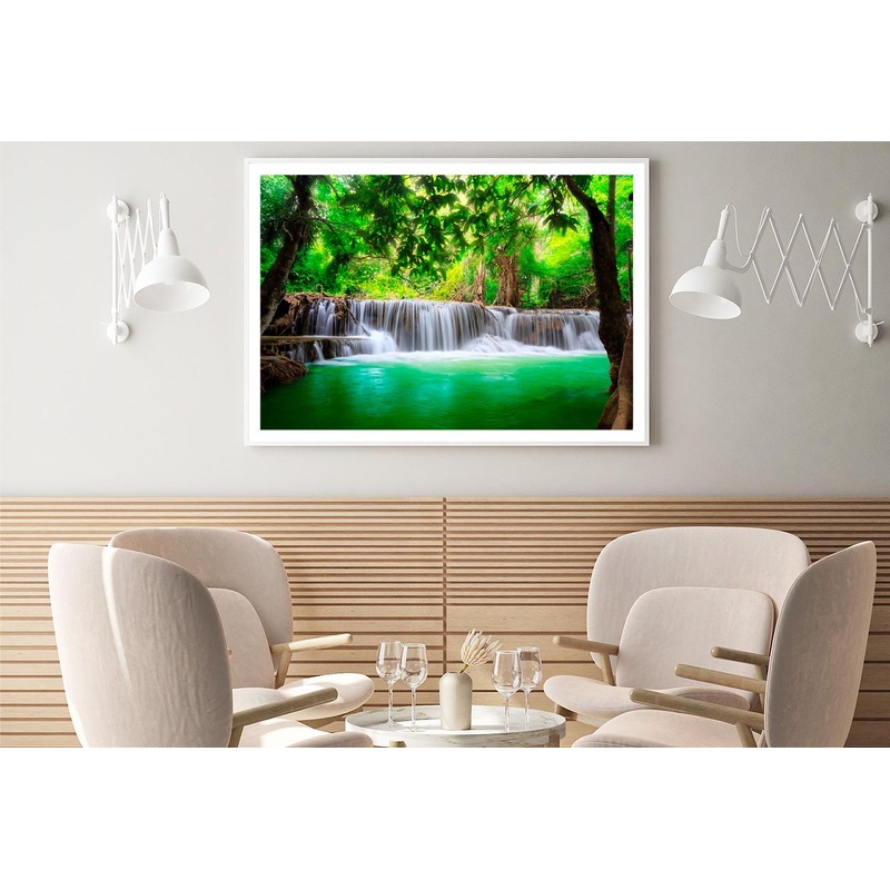 Thailand Waterfall In Kanjanaburi Home Decor Premium Quality Poster Print Choose Your Sizes