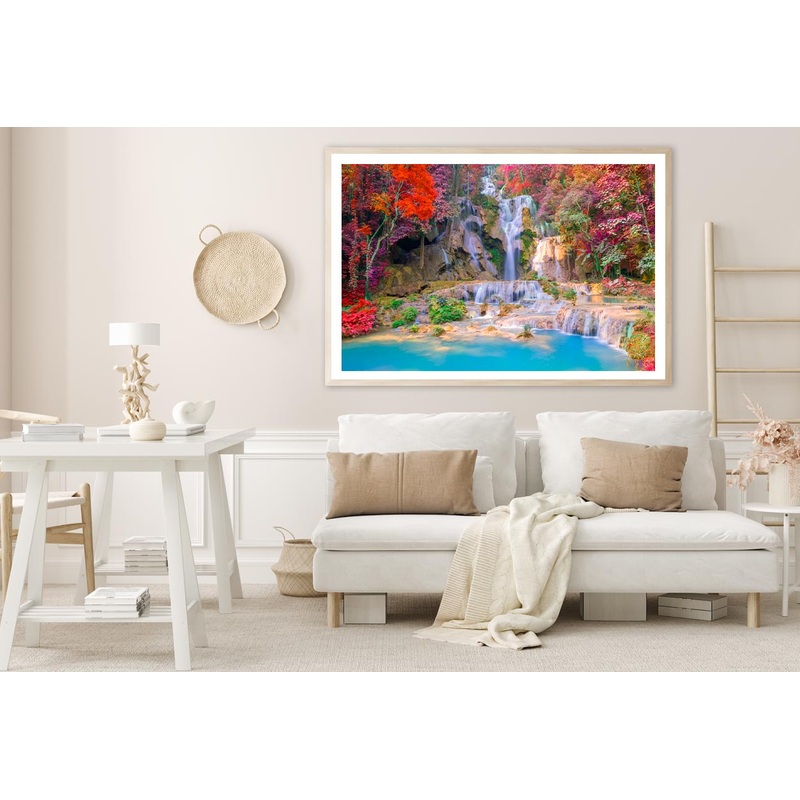 Waterfall In Rain Forest Home Decor Premium Quality Poster Print Choose Your Sizes