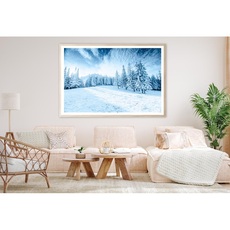 Winter Tree In Snow Home Decor Premium Quality Poster Print Choose Your Sizes