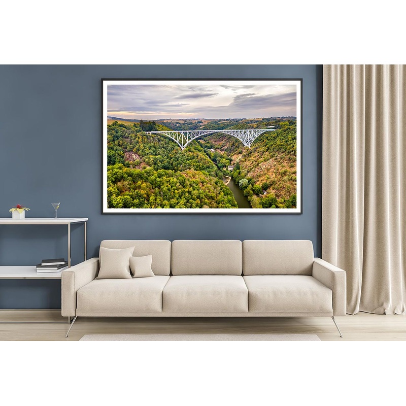 A Railway Bridge In Aveyron Home Decor Premium Quality Poster Print Choose Your Sizes