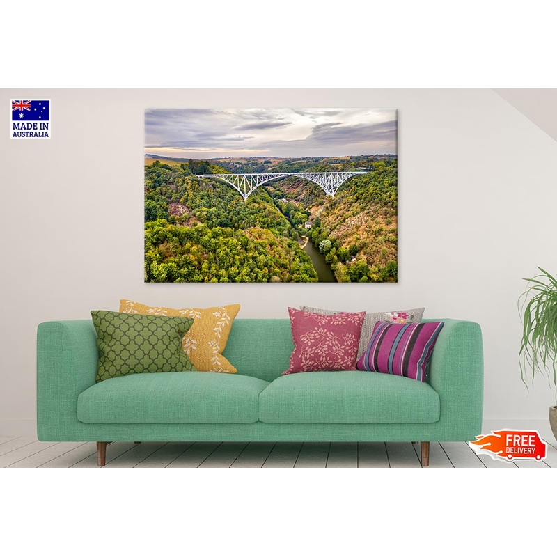 A Railway Bridge In Aveyron Print 100% Australian Made