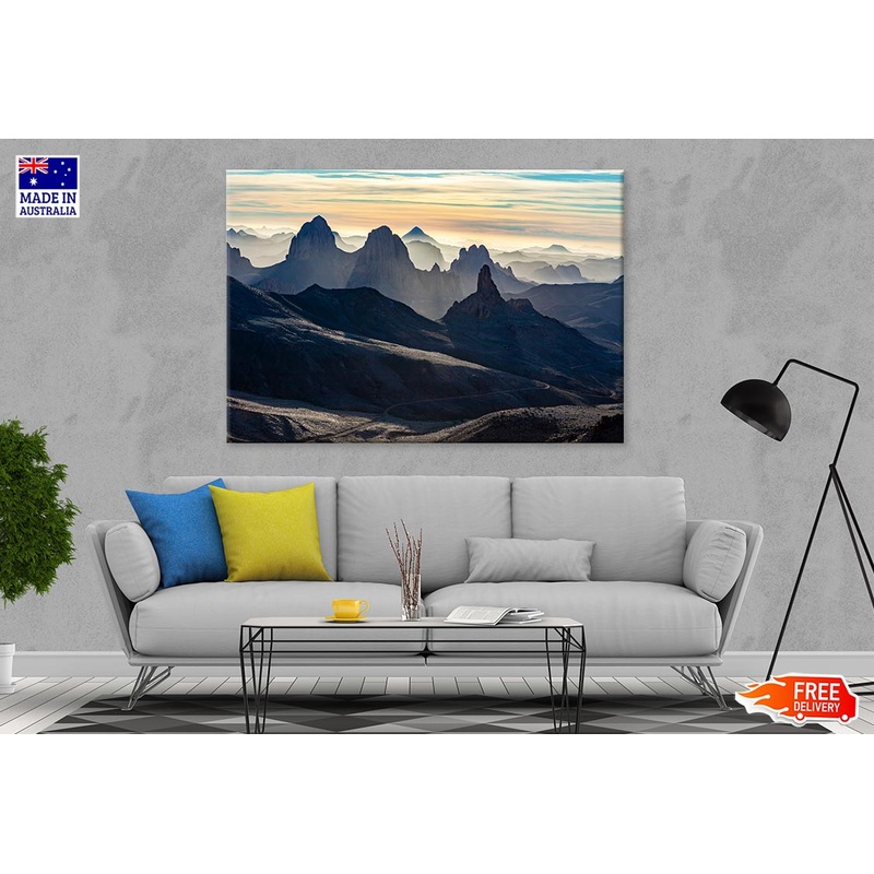 Ahaggar Mountains View At Sunrise Print 100% Australian Made