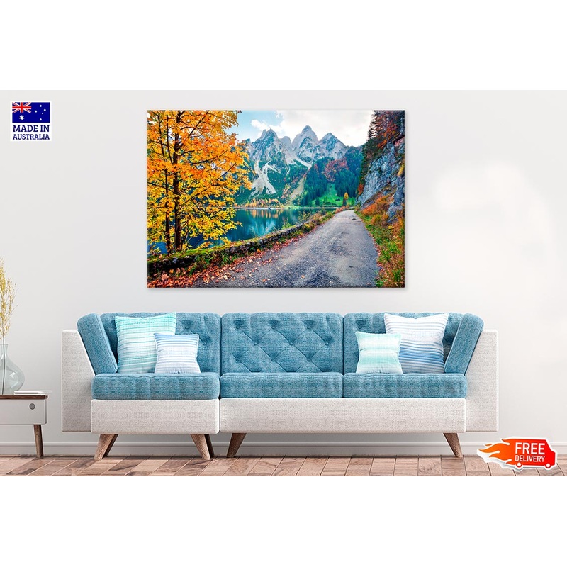 Autumn Scene Of Vorderer Lake Print 100% Australian Made