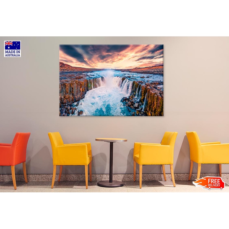 Sunrise On Jokulsa Fjollum River Print 100% Australian Made
