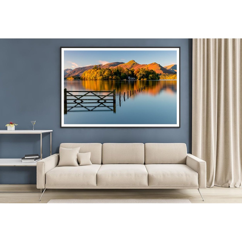 Sunrise Over Derwentwater Autumn Home Decor Premium Quality Poster Print Choose Your Sizes