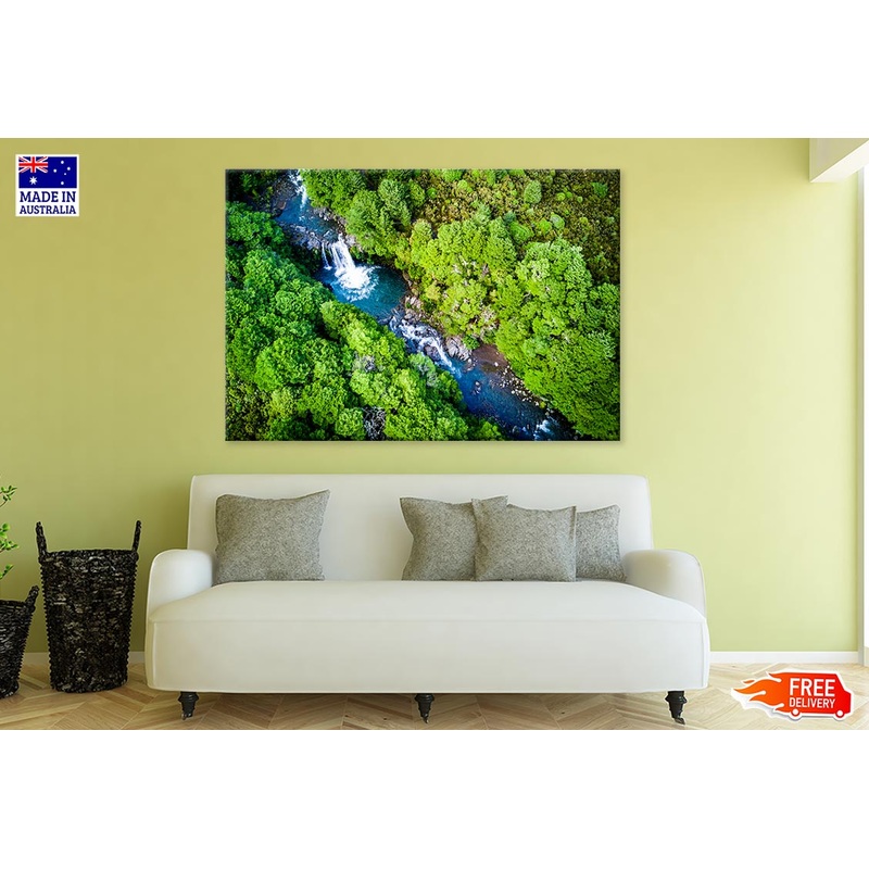 Tawhai Falls In Tongariro Park Print 100% Australian Made
