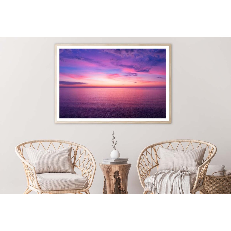 Aerial View Sunset Sky Home Decor Premium Quality Poster Print Choose Your Sizes