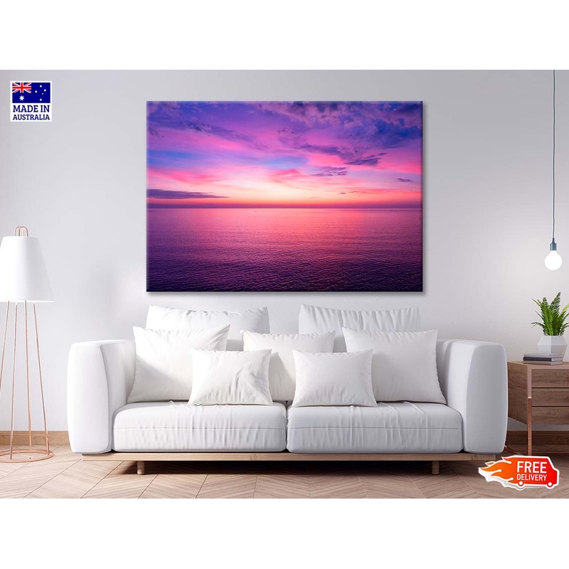 Aerial View Sunset Sky Print 100% Australian Made