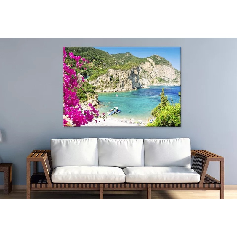 Amazing Beaches Of Corfu Greece Wall Art Decor 100% Australian Made