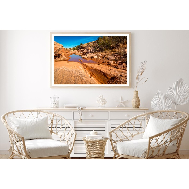 Arizona Sandstone with Rocks Home Decor Premium Quality Poster Print Choose Your Sizes