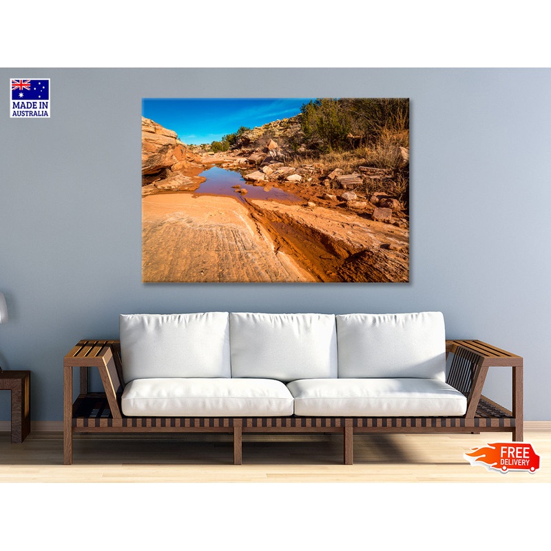Arizona Sandstone with Rocks Print 100% Australian Made