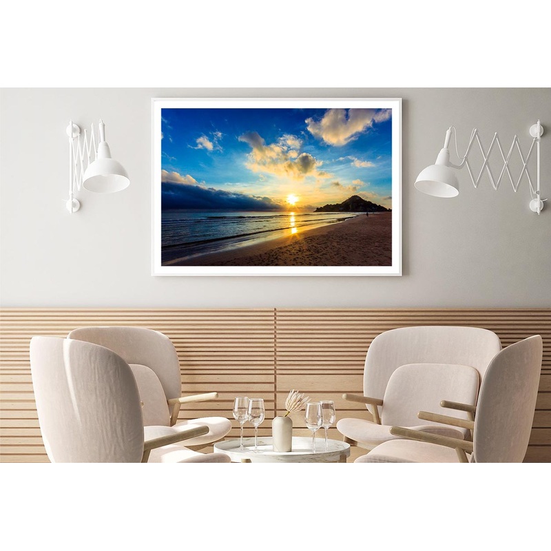 Beautiful Sunset Beach Scenery in Thailand Home Decor Premium Quality Poster Print Choose Your Sizes