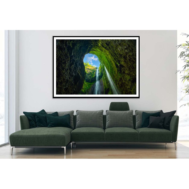 Beautiful Waterfalls in Sunny Day Indonesia Home Decor Premium Quality Poster Print Choose Your Sizes