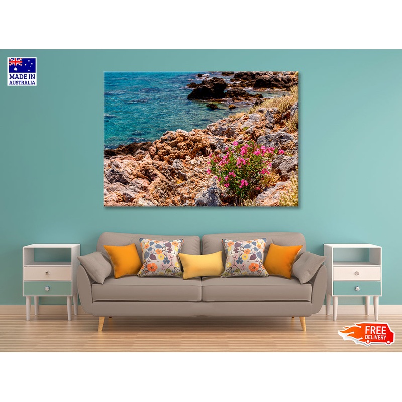 Beautiful Nature Flowers with River Print 100% Australian Made