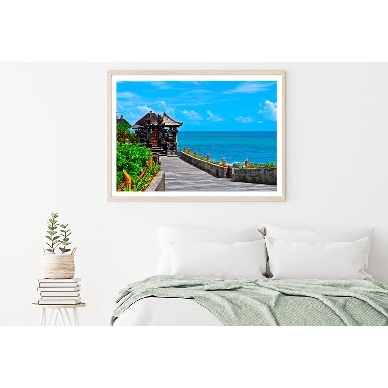 Temple with Beach Blue Sky Home Decor Premium Quality Poster Print Choose Your Sizes