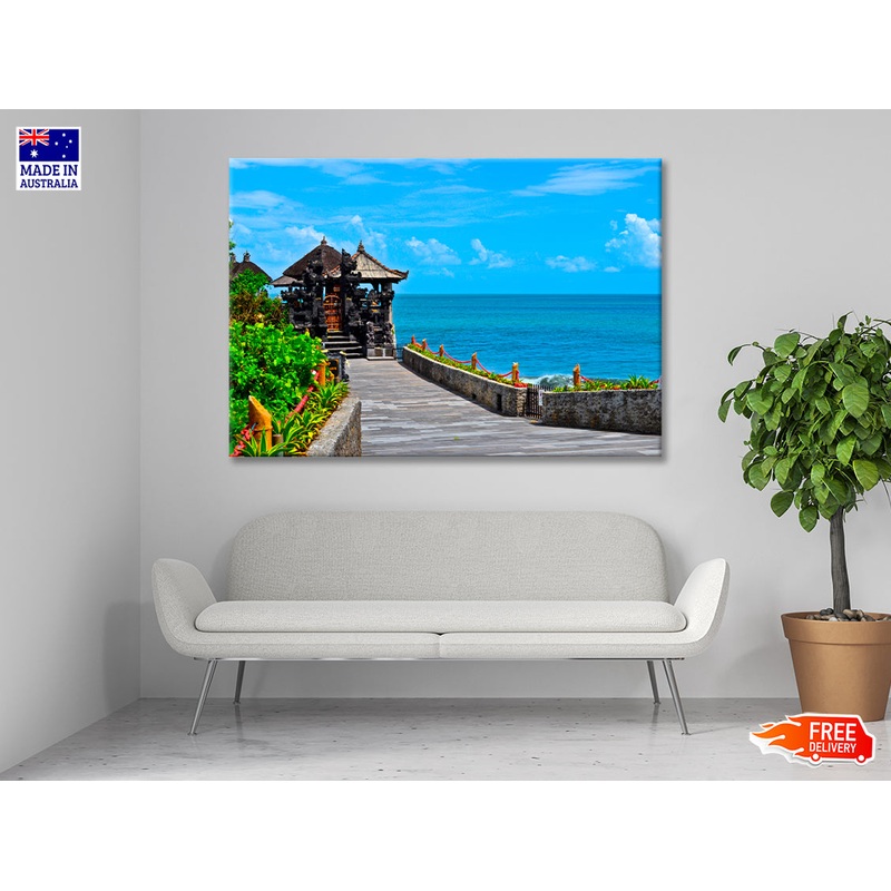 Temple with Beach Blue Sky Print 100% Australian Made