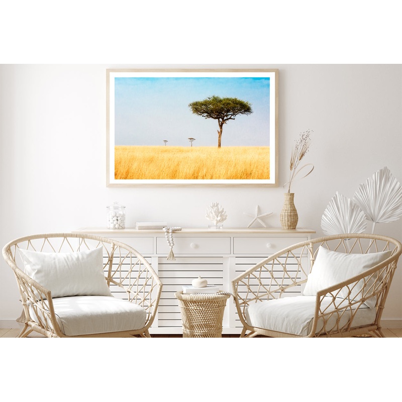 Trees in Grasslands of Kenya Africa Home Decor Premium Quality Poster Print Choose Your Sizes
