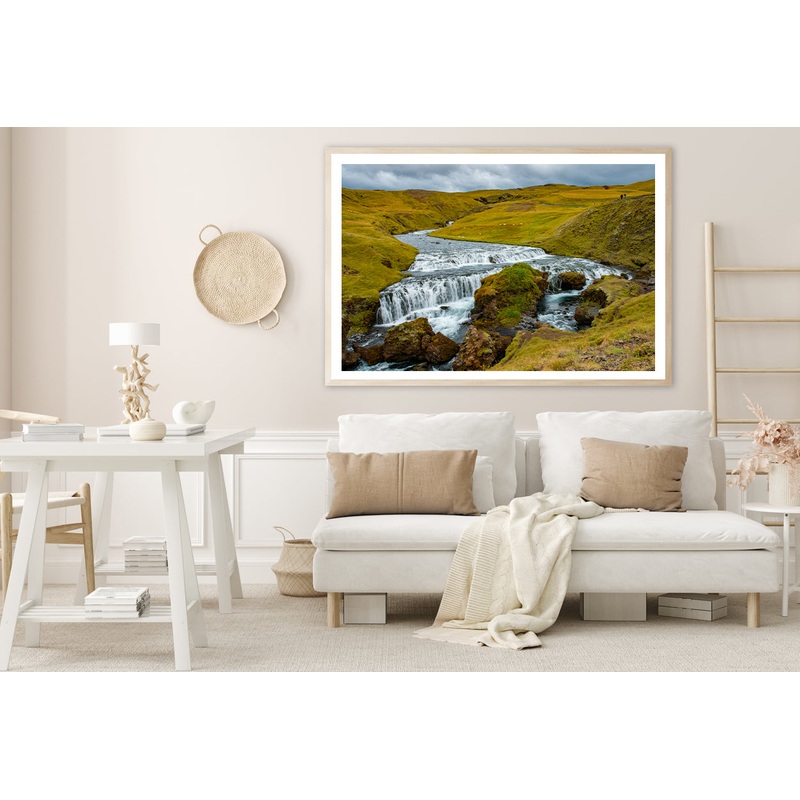 Waterfall Fosstorfufoss Europe Home Decor Premium Quality Poster Print Choose Your Sizes