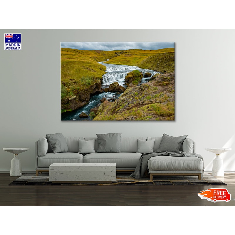 Waterfall with Rocks Print 100% Australian Made