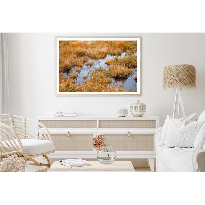 Waterlogged Grassland in the summer Home Decor Premium Quality Poster Print Choose Your Sizes