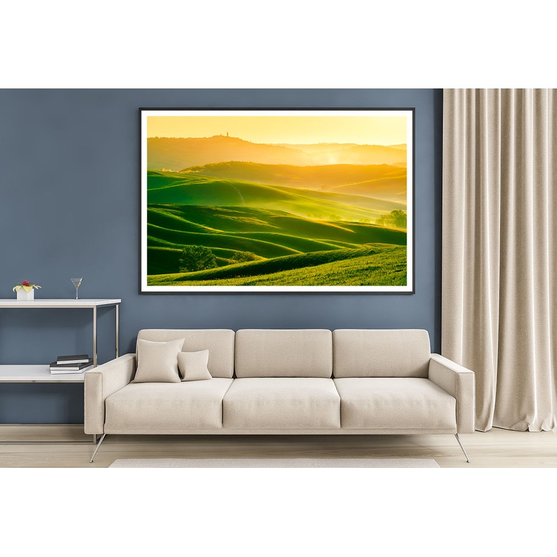 Waves Hills with Mountains Home Decor Premium Quality Poster Print Choose Your Sizes